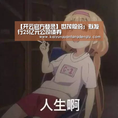 【开云官方登录】世茂股份:拟发行25亿元公司债券(图2) 开云注册登录入口